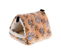Guinea Pig Hideout,Guinea Pig Bed Hamster Gold Bear Honey Bag Glider Sleeping Cotton Nest Squirrel Parrot Warm Winter Thicker(C,20x16x19)