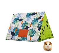 Guinea Pig Hideout Tunnel, Washable Small Animal Shelter Tent with PU Board, Lightweight Animal Resting Cave for Hamster, Chinchilla, Bunny