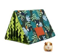 Guinea Pig Hideout Tunnel, Washable Small Animal Shelter Tent with PU Board, Lightweight Animal Resting Cave for Hamster, Chinchilla, Bunny