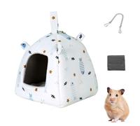 Guinea Pig Hideout, Warm Hamster Bed Tent Small Animal Cave House with Chain Hooks for Hamsters Ferrets Hedgehogs Chinchillas
