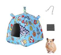 Guinea Pig Hideout, Warm Hamster Bed Tent Small Animal Cave House with Chain Hooks for Hamsters Ferrets Hedgehogs Chinchillas