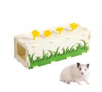 Guinea Pig Hideout, Washable Hamster Tunnels with Bidirectional Entrance, Small Animal House Cage Accessories for Dwarf Rabbits Chinchillas