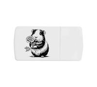 'Guinea Pig Holding Marigold' Pill Box with Tablet Splitter (PI00033762)