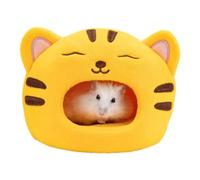 Guinea Pig House Bed | Tiger Shape Hamster Hideout | Cute, Cozy, Robust & Washable | Mini Bed for Sugar Gliders, Dwarf Hamsters, Chinchillas & More | Hamster Hideout, Guinea Pig Bed