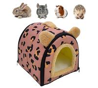 Guinea Pig House for Guinea Pigs, House for Rabbits, Beds for Small Animals Hiding with Removable Padding for Hamsters Curly Rabbits Chinchillas Bearded Dragon