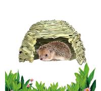 Guinea Pig House Hut - Small Animal Play, Sleeping Grass Bed | Multifunctional Handmade Rabbits Playground, Cozy Foldable Design Shelter for Rabbits, Chinchillas, Hamsters, Hedgehogs, and Dutch Pigs