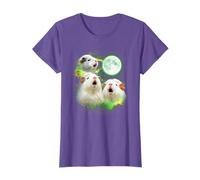 Guinea Pig Howling at The Moon Green tie dye 3 Guinea Pigs T-Shirt