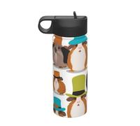 Guinea Pig Illustration 18oz Sports Insulated Kettle Stainless Steel Vacuum Sports Outdoor Daily Household Use