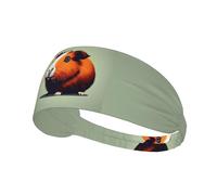 Guinea Pig Illustration Print Elastic Headband Running Sweatband for Casual Wear Gym Outdoor Activities Headwear