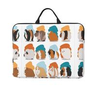 Guinea Pig Illustration Print Laptop Sleeve Case14in Computer Cases for Pad Tablet, Briefcase Bag