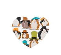 Guinea Pig Illustration Printing 10 Pieces Air Freshener Car Hanging Cards Air Freshener Sheets With Rope For Cars Home