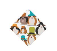 Guinea Pig Illustration Printing 10 Pieces Air Freshener Car Hanging Cards Air Freshener Sheets With Rope For Cars Home