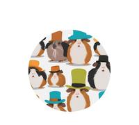 Guinea Pig Illustration Printing 10 Pieces Air Freshener Car Hanging Cards Air Freshener Sheets With Rope For Cars Home