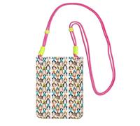 Guinea Pig Illustration Printing Small Phone Crossbody Shoulder Holsters Bag.Fits All Cell Phones.Use For Running.Walking.Biking