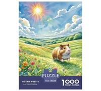 Guinea Pig Jigsaw Puzzle for Adults 1000 Pieces with Letters on Back Educational Game Animal Challenging Games Creativity & Gift Giving 38x26cm/1000pcs
