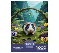 Guinea Pig Jigsaw Puzzles 1000 Piece Challenge Toy for Adults,Fantasy Landscape Impossible Jigsaw Puzzles 1000 Pieces Educational Games Home Decoration 38x26cm/1000pcs