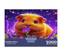 Guinea Pig Jigsaw Puzzles for Adults Kids 1000 Piece Great Gifts Challenge Toy Educational Game Home Decor Mindfulness Therapy 38x26cm/1000pcs