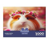Guinea Pig Jigsaw Puzzles Puzzle for Adults Kids. 1000 Piece Whimsical Challenge Toy Educational Games Home Decoration for Adults& Kids Age 14 Years Up 70x50cm/1000pcs