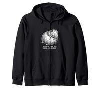 Guinea Pig Mother i am but skin and bones Funny Zip Hoodie