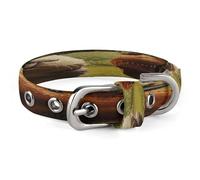 Guinea Pig on The Grass Pet Collar, Adjustable Dog Collars with Buckle Stainless Steel D-Ring, Comfortable Collar for Small Medium Dogs and Cats