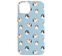 Guinea Pig Pattern Funny Cute Animal Blue Case for iPhone 14 Plus