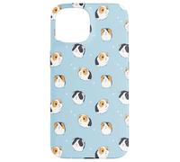 Guinea Pig Pattern Funny Cute Animal Blue Case for iPhone 15
