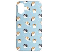 Guinea Pig Pattern Funny Cute Animal Blue Case for iPhone 16 Plus