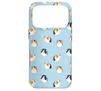 Guinea Pig Pattern Funny Cute Animal Blue Case for iPhone 17 Pro