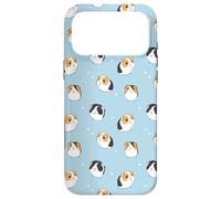 Guinea Pig Pattern Funny Cute Animal Blue Case for iPhone 17 Pro Max