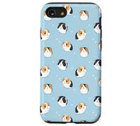 Guinea Pig Pattern Funny Cute Animal Blue Case for iPhone SE (2020) / 7 / 8