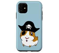 Guinea Pig Pirate Cavy Eyepatch Kawaii Cartoon Jolly Roger Case for iPhone 11