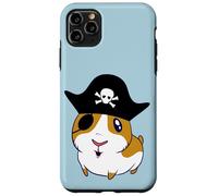 Guinea Pig Pirate Cavy Eyepatch Kawaii Cartoon Jolly Roger Case for iPhone 11 Pro Max