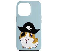Guinea Pig Pirate Cavy Eyepatch Kawaii Cartoon Jolly Roger Case for iPhone 13 Pro