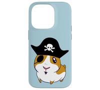 Guinea Pig Pirate Cavy Eyepatch Kawaii Cartoon Jolly Roger Case for iPhone 14 Pro