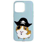 Guinea Pig Pirate Cavy Eyepatch Kawaii Cartoon Jolly Roger Case for iPhone 15 Pro Max