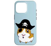 Guinea Pig Pirate Cavy Eyepatch Kawaii Cartoon Jolly Roger Case for iPhone 16 Pro