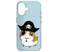 Guinea Pig Pirate Cavy Eyepatch Kawaii Cartoon Jolly Roger Case for iPhone 17