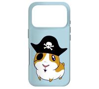 Guinea Pig Pirate Cavy Eyepatch Kawaii Cartoon Jolly Roger Case for iPhone 17 Pro