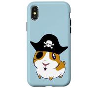Guinea Pig Pirate Cavy Eyepatch Kawaii Cartoon Jolly Roger Case for iPhone X/XS