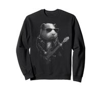 Guinea Pig Playing Guitar Rock Music Pet Lover Sweatshirt