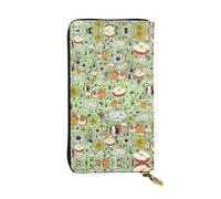 Guinea Pig Print Leather Long Clutch Wallet – Fashionable Personalized Wallet, Multiple Card Slots, Gift Ready, Black, One Size