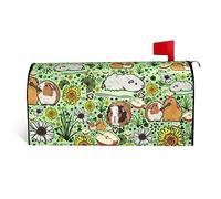 Guinea Pig Print Mailbox Cover Waterproof Post Box Cover Magnetic Post Letter Box Covers For Courtyard Garden Yard Fence Decor25.5x21 In