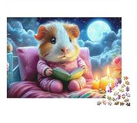 Guinea Pig Reading Puzzles 1000 Piece for Adults Jigsaw Puzzle Game for The Whole 38x26cm
