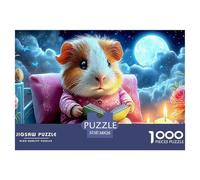 Guinea Pig ReadingProdigious 1000-Piece Jigsaw Puzzles for Adults Consisting of 1000 Seemingly Insurmountable Challenging Puzzle Educational Pieces - Forged As A Legacy Gift Jigsaw Puzzles for Adults