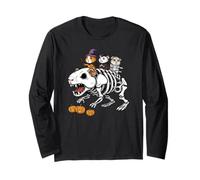 Guinea Pig Skeleton Mummy Witch Halloween Kids Mens Womens Long Sleeve T-Shirt