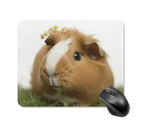 Guinea Pig Square Mouse Pad Portable Computer Mousepad with Non-Slip Rubber Base 20 * 25cm Ultra-Thin Gaming Mouse Mat for Computer Laptop Office Desk Accessories