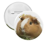 Guinea Pig Tinplate Badge Personalized Round Brooch Large Craft Button Suitable for Teachers, Nurses, Doctors, Staff, Party Gift Accessories, 12pcs, Plastic, plastics