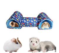 Guinea Pig Tunnel Hamster H-ides out, Washable Rabbits Hideaway, Hamster Tunnel Bed, Chinchillas House Cage Accessories,Small Animal Tubes Toys for Chinchillas Bunny Ferret Small Animals Pets