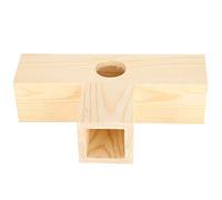 Guinea Pig Tunnel, Wood Hamster Tunnel Hamster Tubes Ferret Tunnel Rat Hideout Rat Tunnel Pets House Nest Training Exercise Playground Toy (Small T)