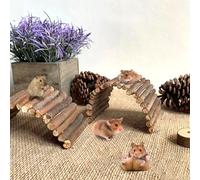 Guinea Pig Tunnel,Wooden Bunny Ladder Bridge Rabbits Hideout, House, Tunnel, Rodents Chew Toys For Guinea Pig, Chinchillas, Hedgehogs, Ferrets, Rat And Small Animals M